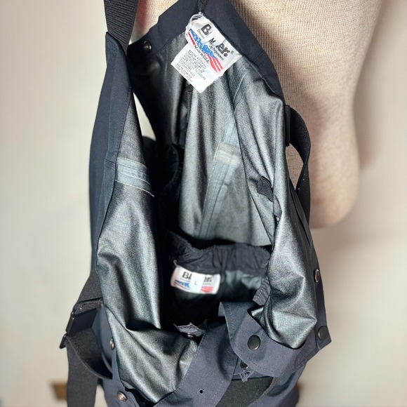 Blauer Gore-Tex Bib Overalls Black Thermostat Insulated VTG‎ US Sz M - Picture 16 of 16